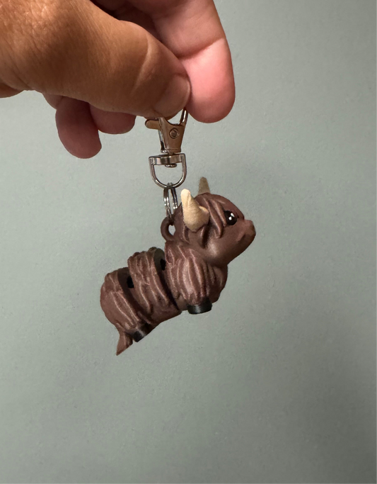 Highland Cow - Keychain Flexi