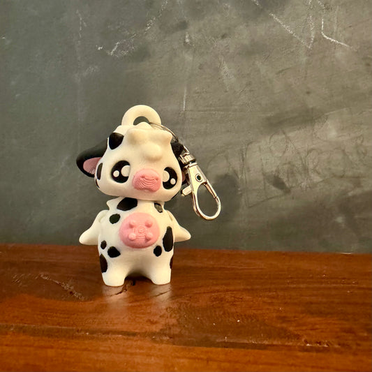 Cow Pixie Keychain
