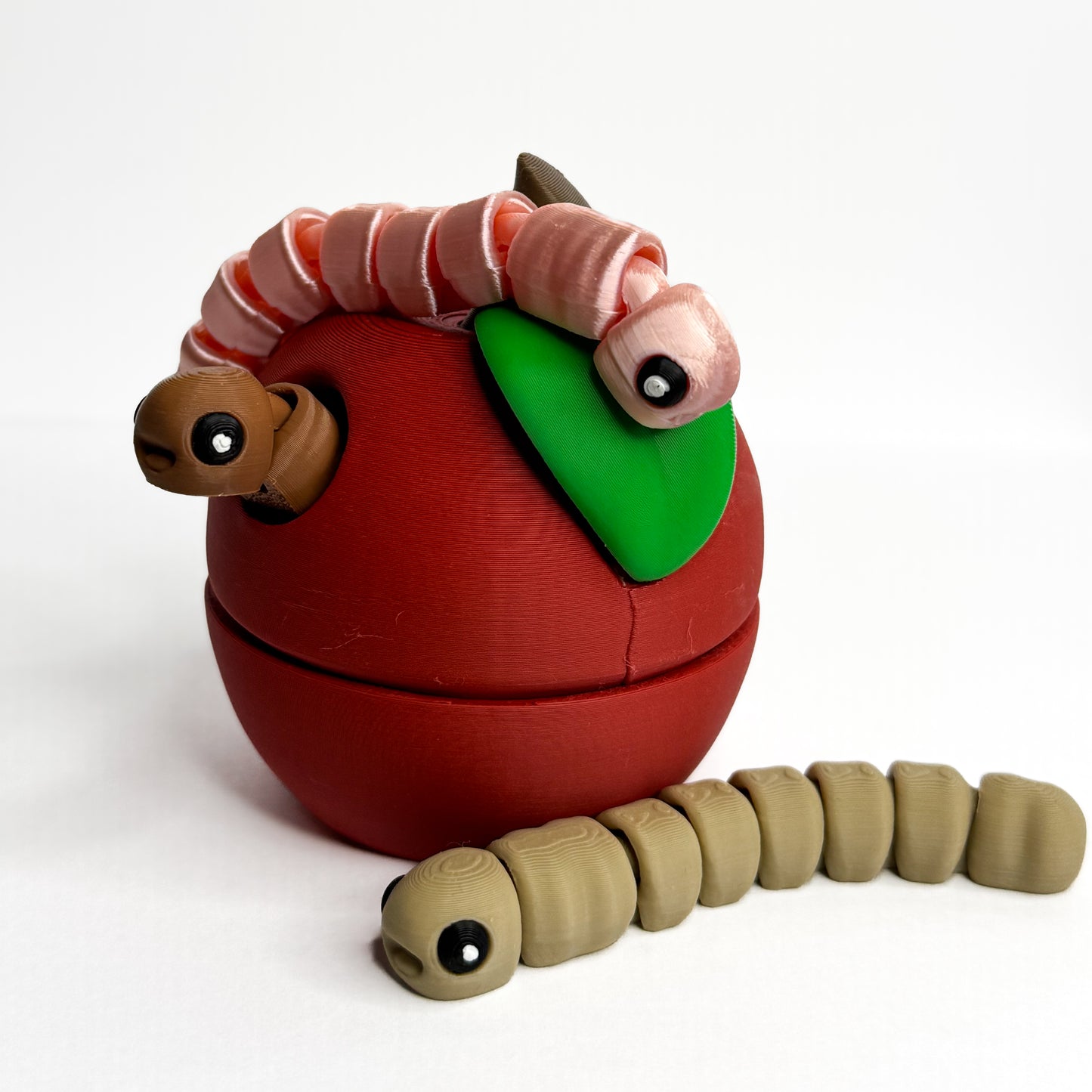 Apple Container with Flexi Worms